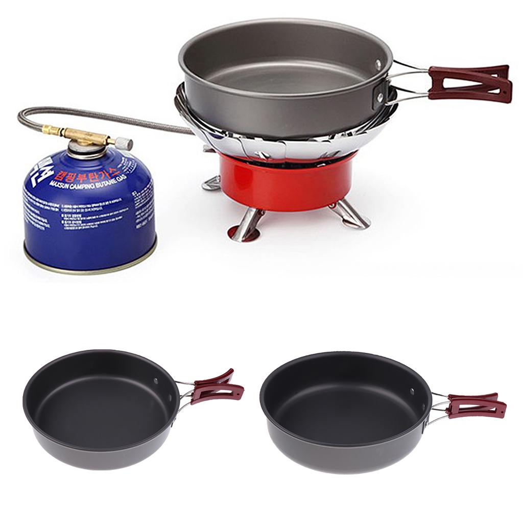 Camping Cooking Frying Pan - Wajan Penggorengan Portabel Anti Lengket dengan