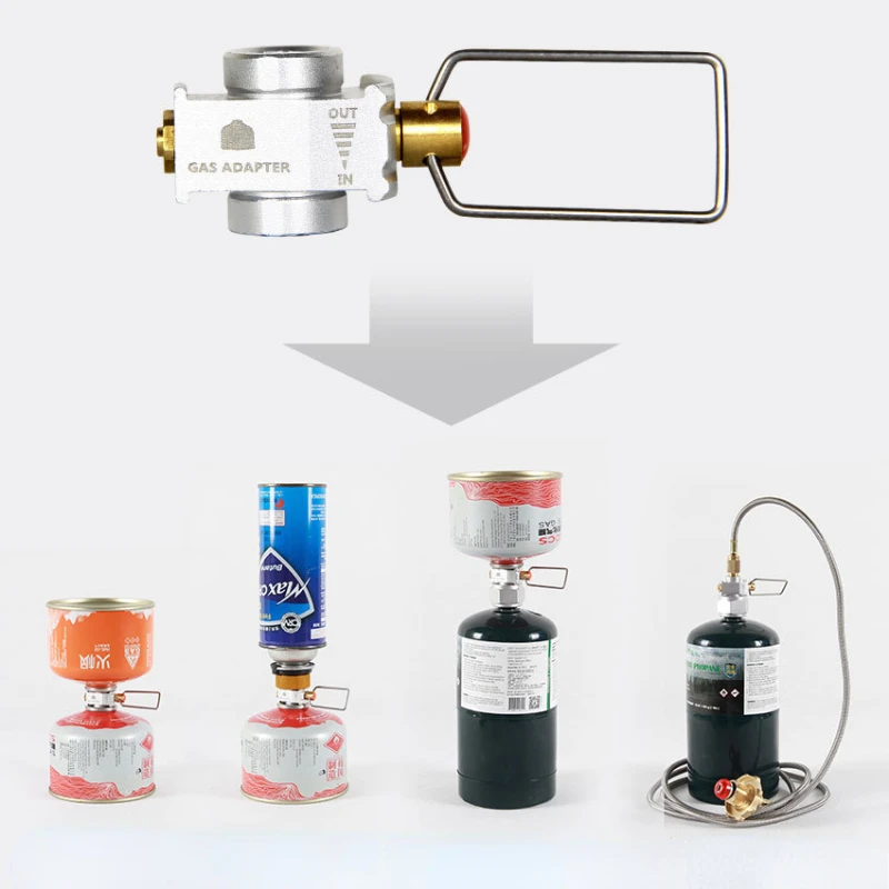 Cooking On Camping Stove - Adaptor isi ulang kompor berkemah luar