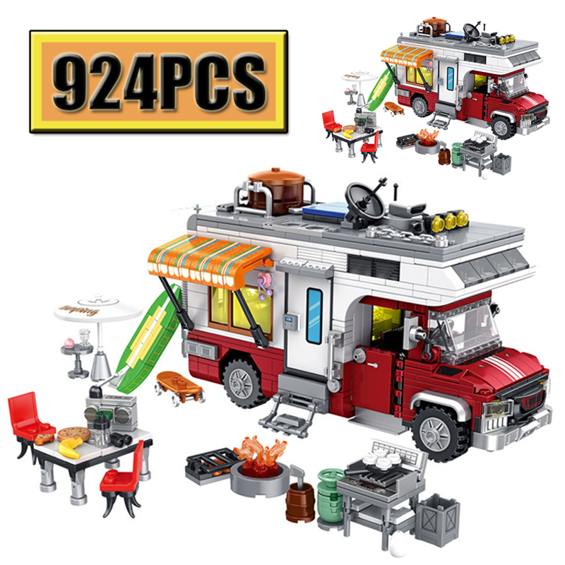Camping Cooking Gifts - MOC 924PCS Seri Kota Mobil Kemah