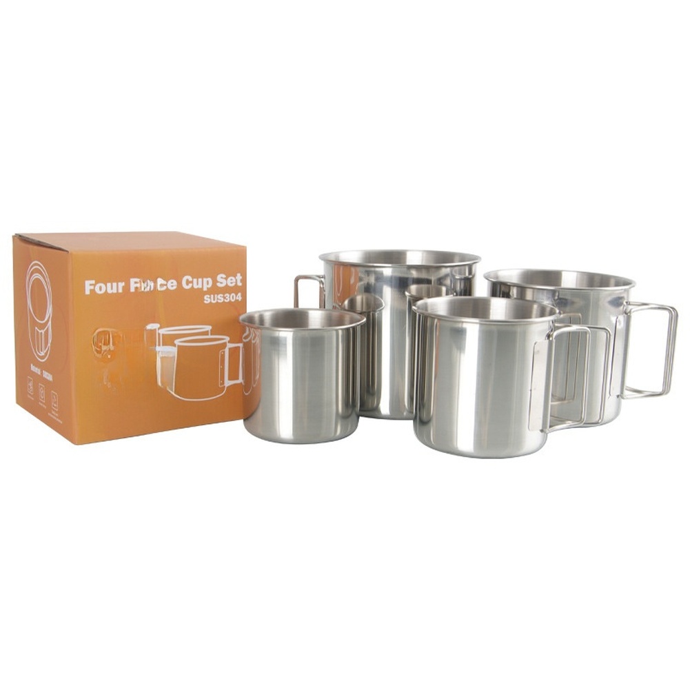 Camping Cooking And Drinking - /Stainless /Steel /304 Set Cangkir Berkemah
