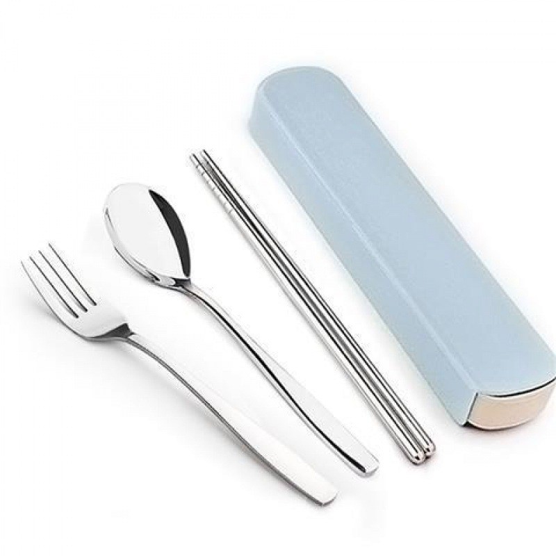 Camping Cooking Knife Set - 4 buah/Set peralatan makan portabel, Set