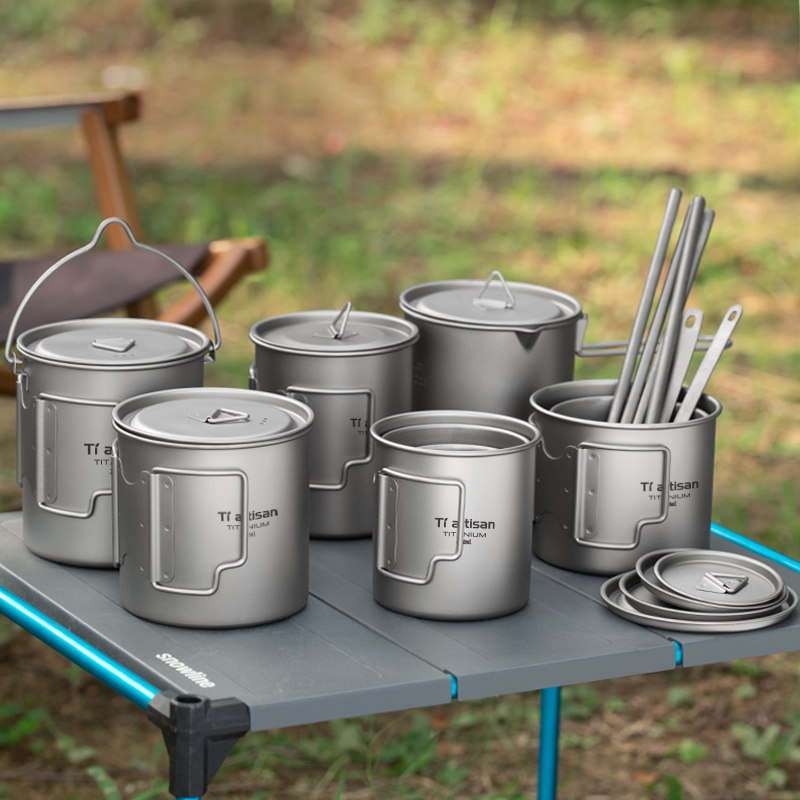 Camping Cooking Utensil Set - Tiartisan cangkir teh kopi portabel, Mug