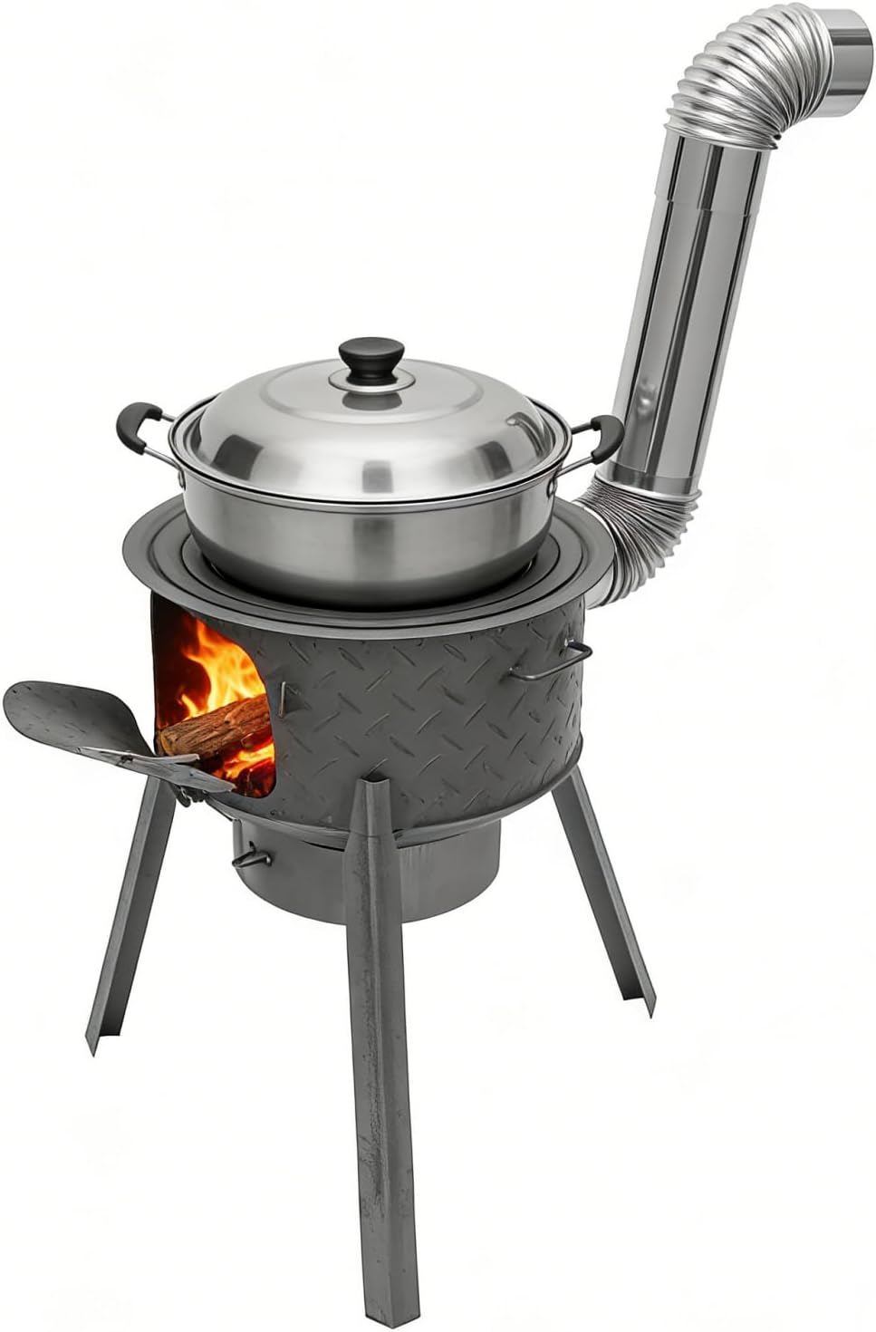 Camping Cooking Stove - Kompor Roket Kayu Bakar Portabel untuk