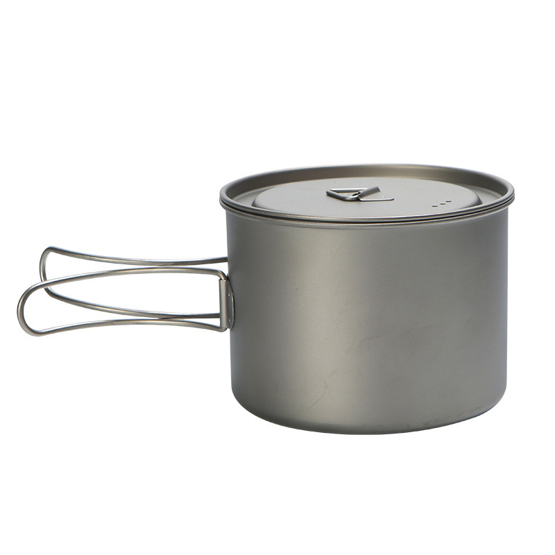 Camping Cooking Stove - Panci masak Titanium piknik luar ruangan,