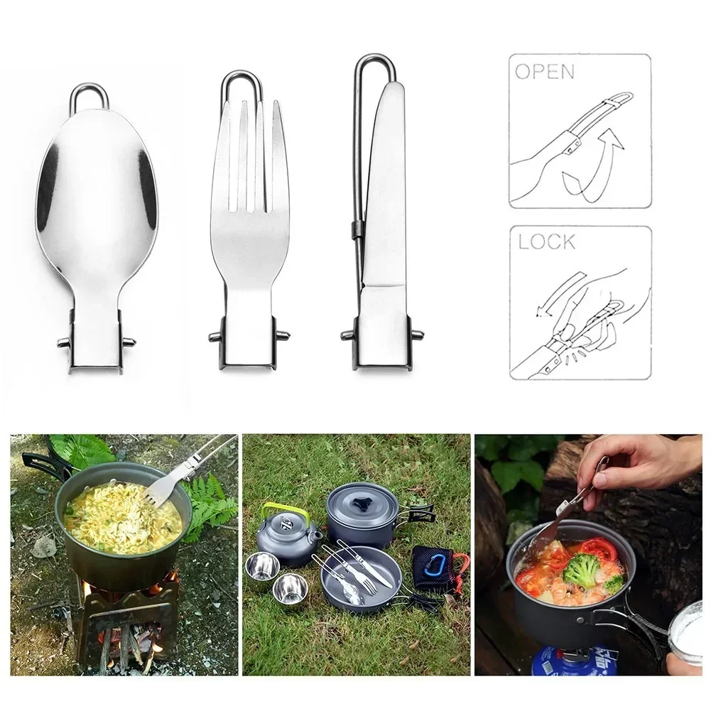 Camping Cooking Knife Set - 1 Set Peralatan Memasak Piknik Berkemah
