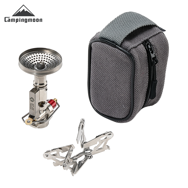 Cooking On Camping Stove - CAMPINGMOON XT-2F Xuanfeng Titanium Rocket Stove