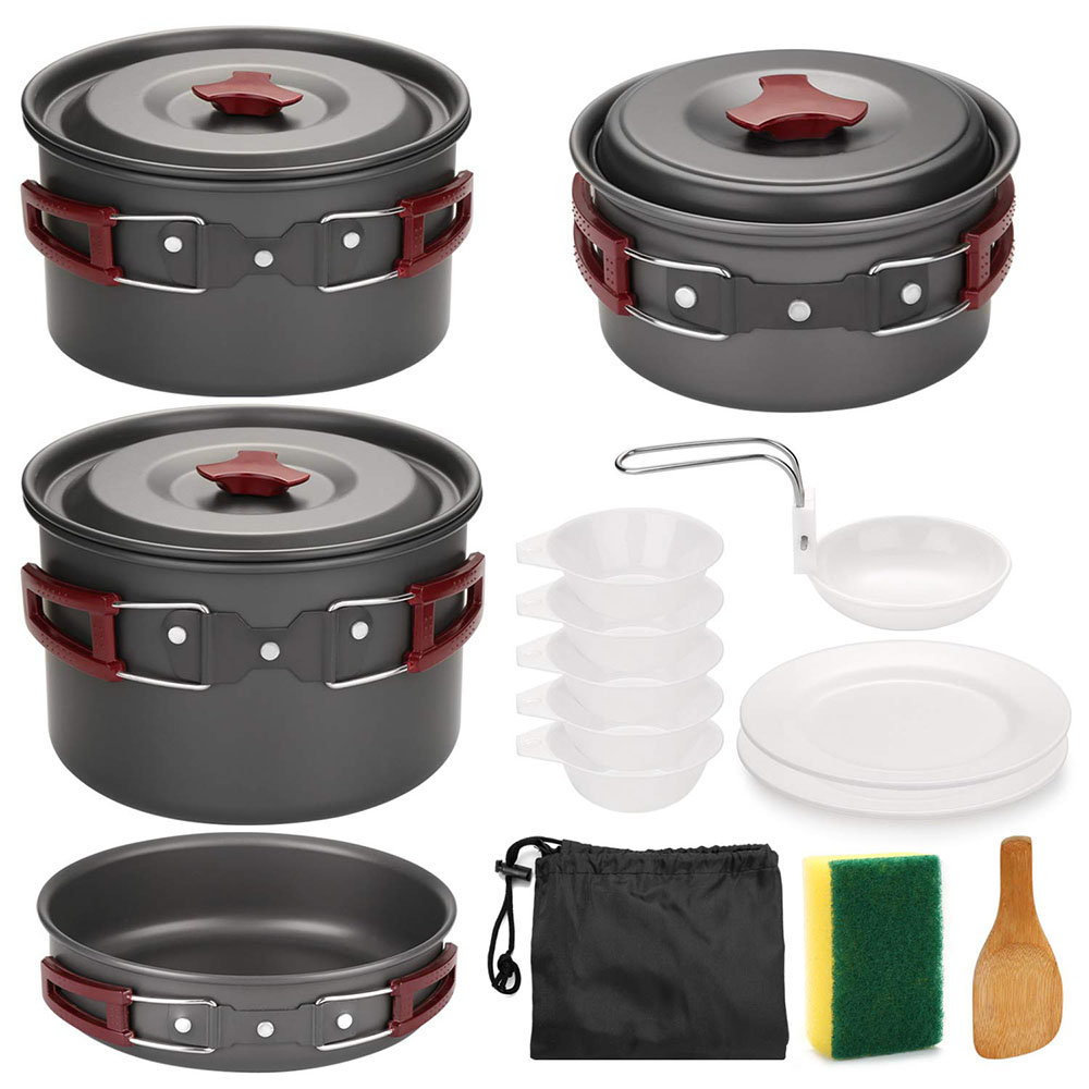Camping Cooking Unit - Kit peralatan masak Camping luar ruangan,