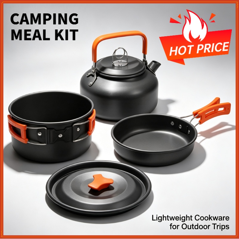 Camping Cooking Utensil Set - Set Peralatan Masak Camping, Peralatan Makan