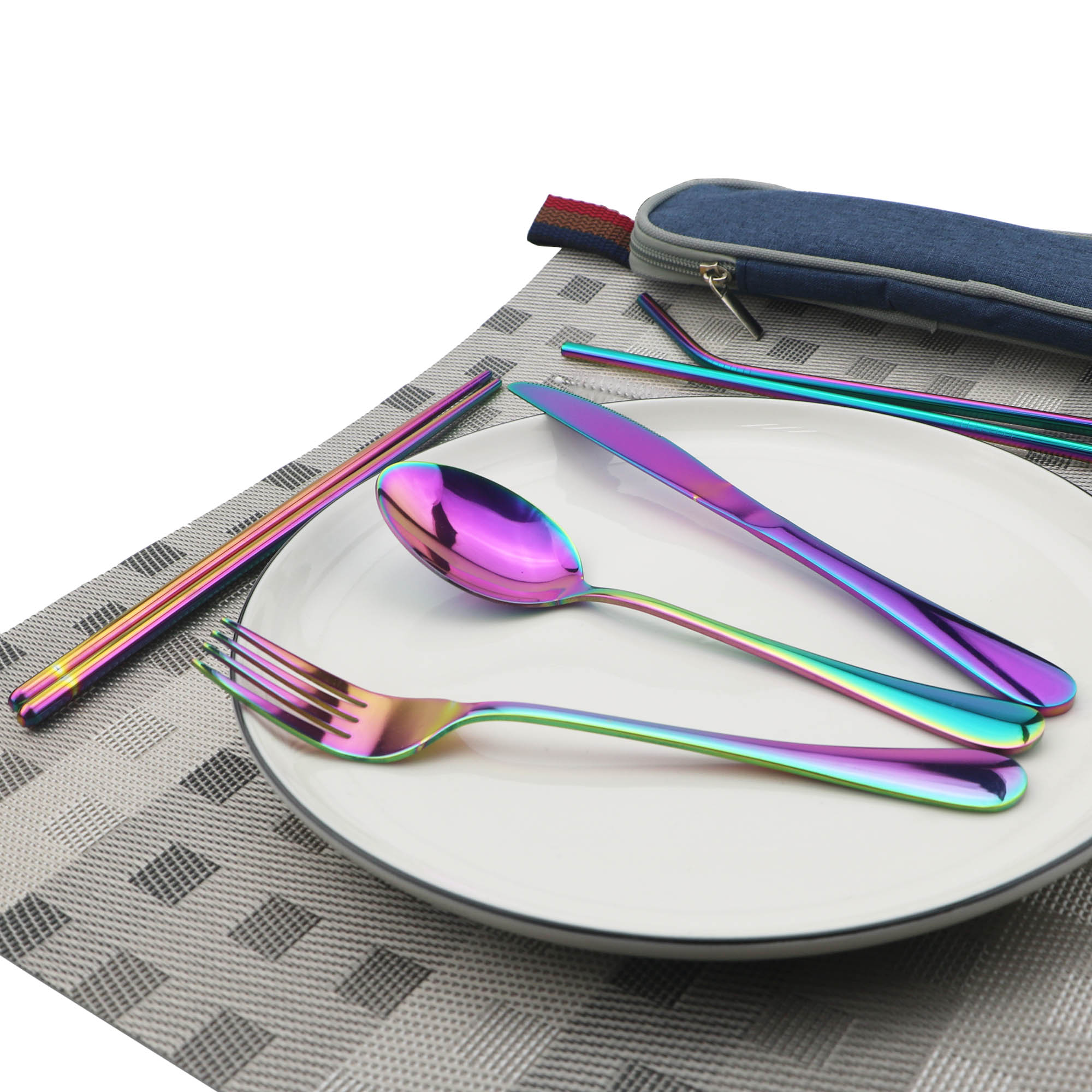 JANKNG Peralatan Makan Baja Ta - Camping Cooking Knife Set ulasan dan harga
