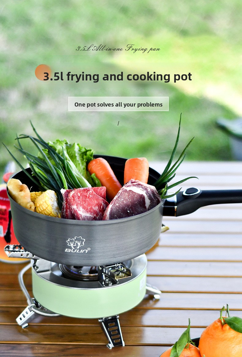 Wajan anti lengket Bulin, wok  - Camping Cooking Frying Pan ulasan dan harga