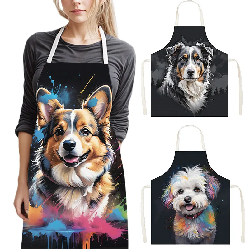 Celemek Dapur Bergambar Anjing - Camping Cooking Apron ulasan dan harga