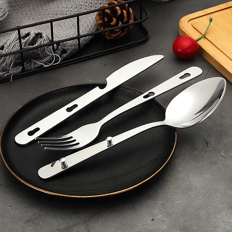 3pc/set Peralatan Makan Portab - Camping Cooking Knife Set ulasan dan harga