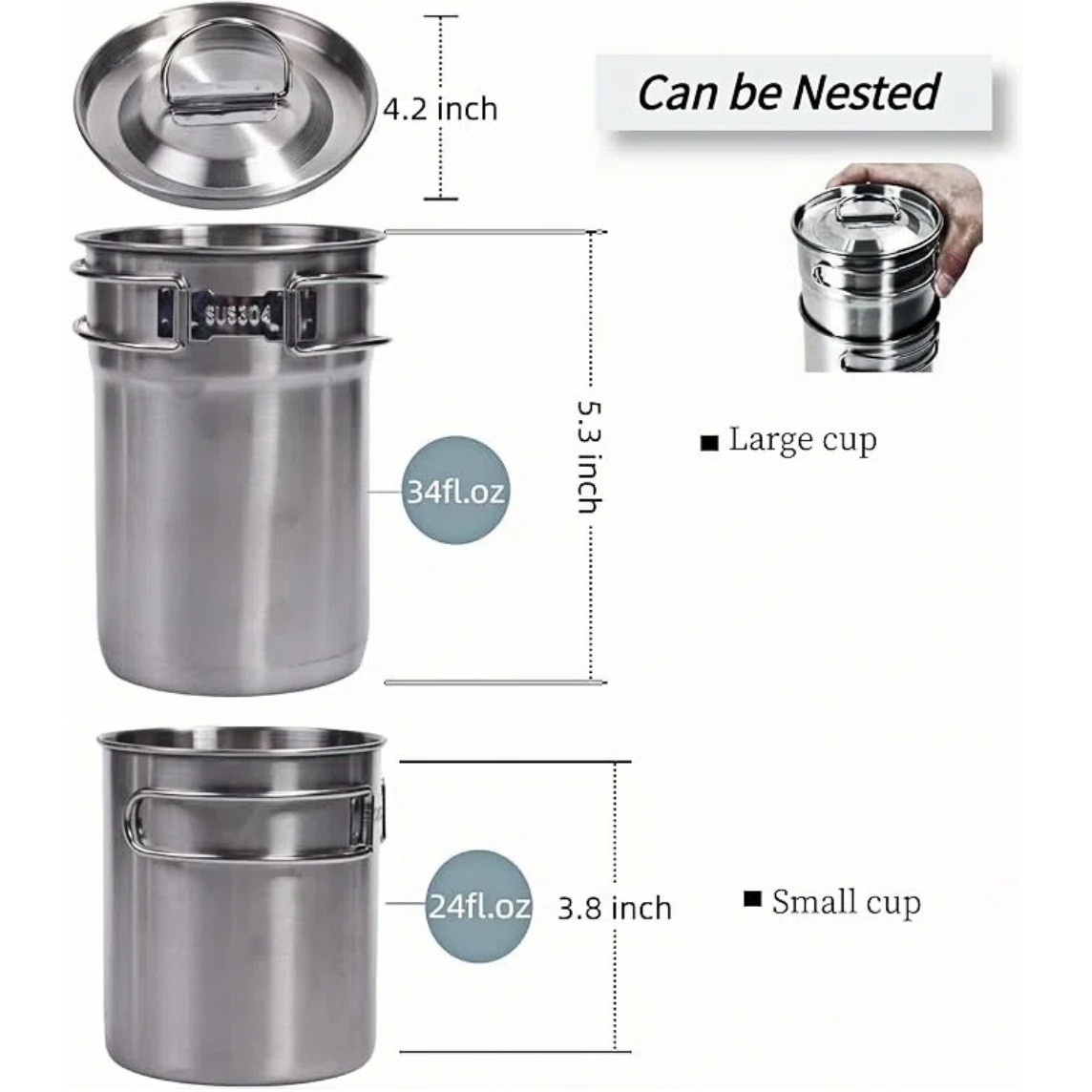 Cangkir Lipat untuk Berkemah,  - Camping Cooking Utensil Set ulasan dan harga