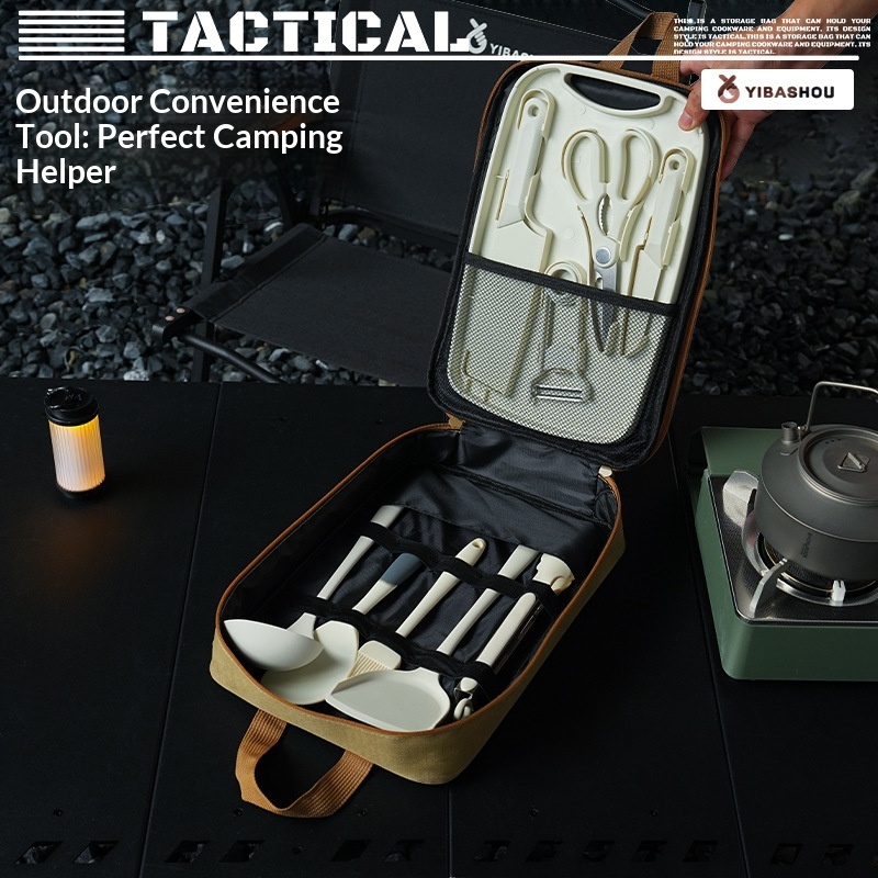 Set Peralatan Dapur Portabel 9 - Camping Cooking Unit ulasan dan harga