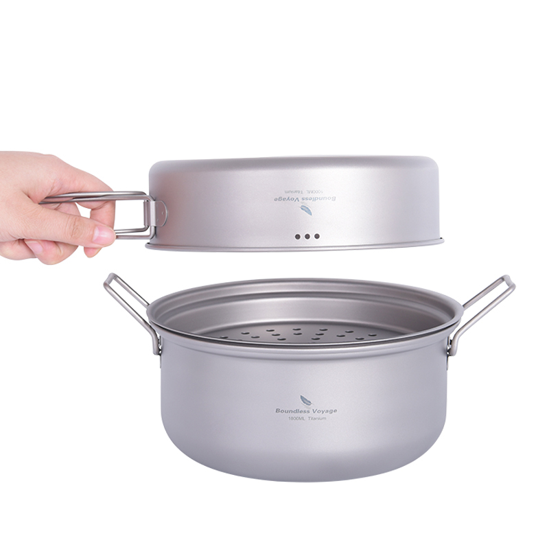 Set Peralatan Masak Titanium B - Camping Cooking Frying Pan ulasan dan harga