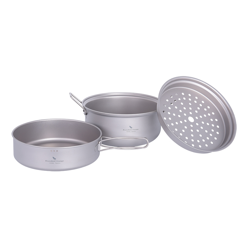 Set Peralatan Masak Titanium B - Camping Cooking Frying Pan ulasan dan harga