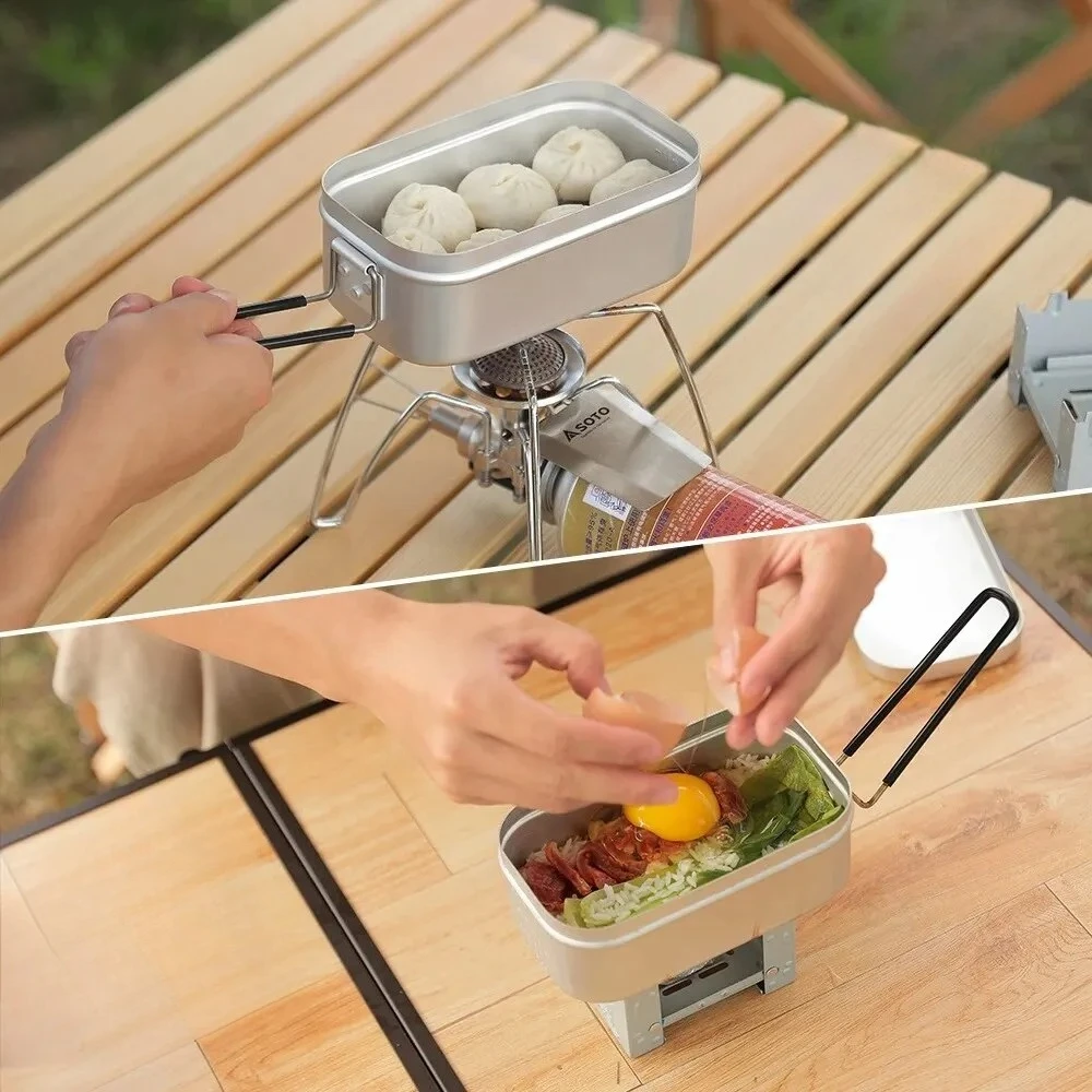 800/1400ML Kotak Makan Siang A - Camping Cooking Bowl ulasan dan harga