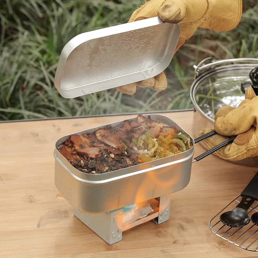 800/1400ML Kotak Makan Siang A - Camping Cooking Bowl ulasan dan harga