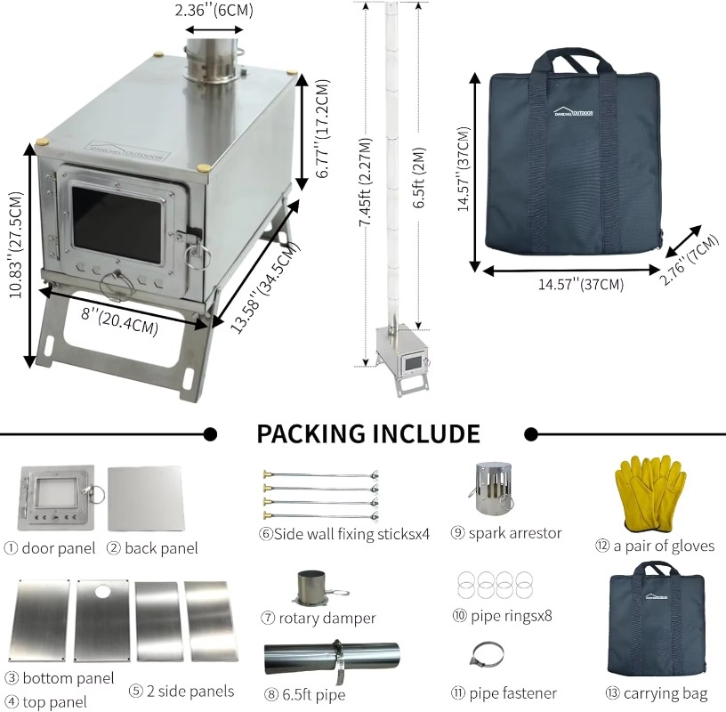【Populer】DANCHEL S1 Kompor Ten - Camping Cooking Stove ulasan dan harga