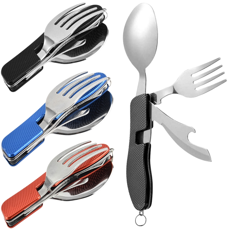 Set Peralatan Berkemah Lipat 4 - Camping Cooking Knife Set ulasan dan harga