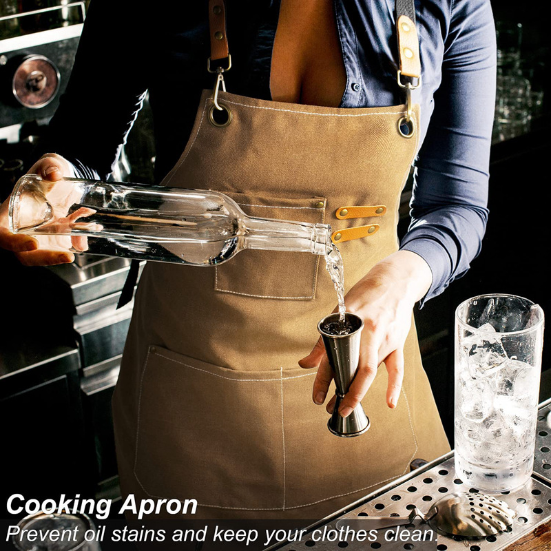 Logo bordir kustom celemek kan - Camping Cooking Apron ulasan dan harga