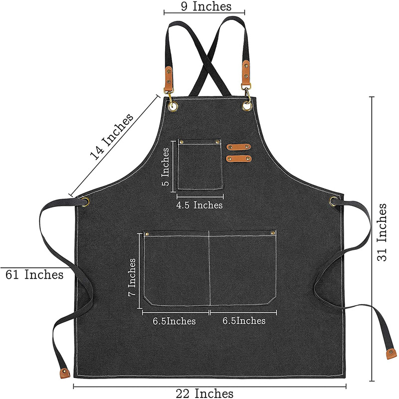 Logo bordir kustom celemek kan - Camping Cooking Apron ulasan dan harga