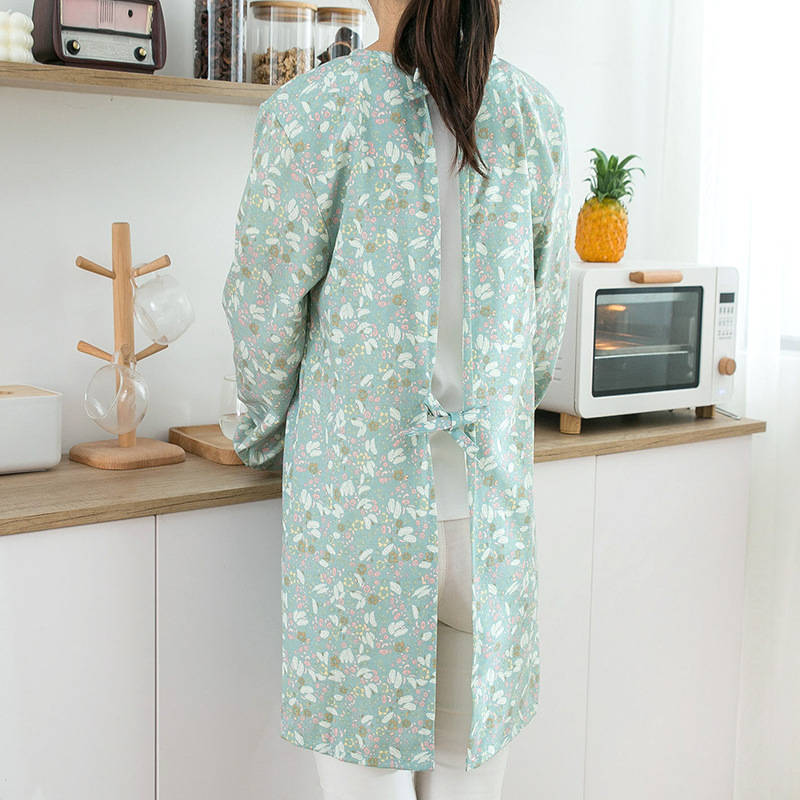 Apron Wanita Berlengan Panjang - Camping Cooking Apron ulasan dan harga
