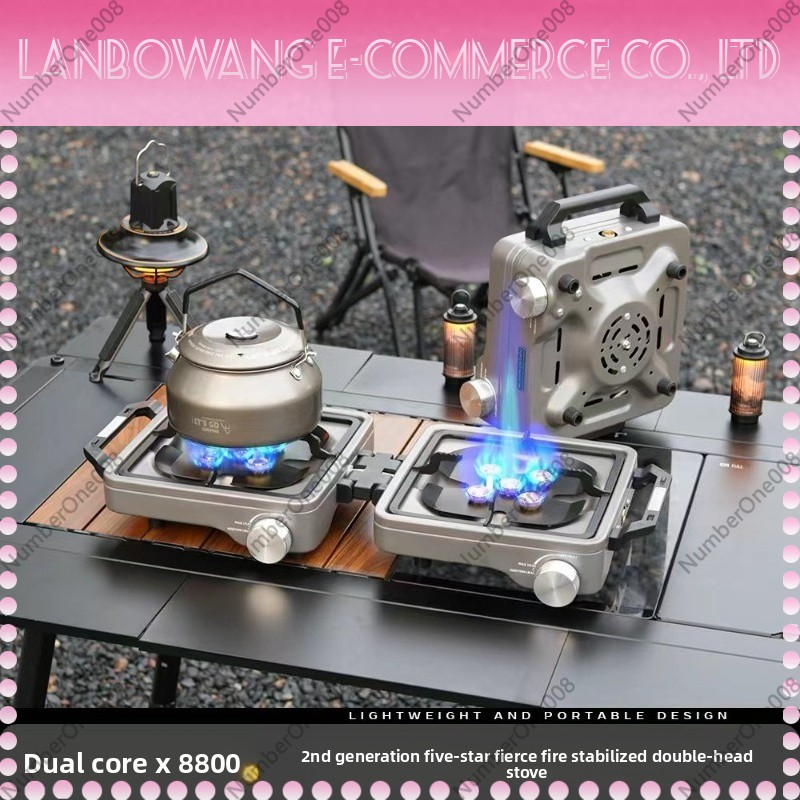 Kompor Camping Lipat Dua Tungk - Camping Cooking Stove ulasan dan harga