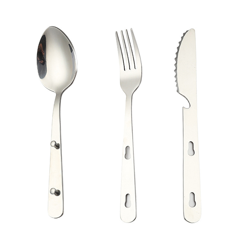 3pcs/set Peralatan Makan Porta - Camping Cooking Knife Set ulasan dan harga