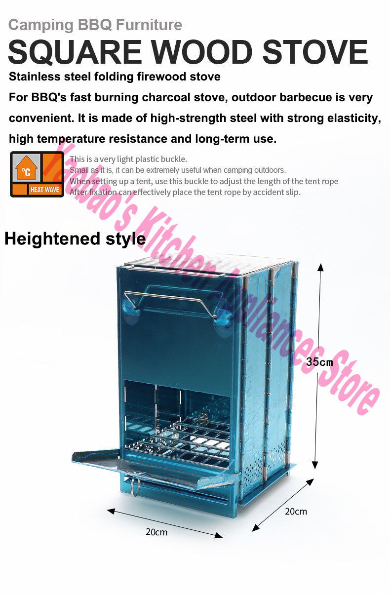 Kompor Kayu Peralatan Berkemah - Camping Cooking Stove ulasan dan harga