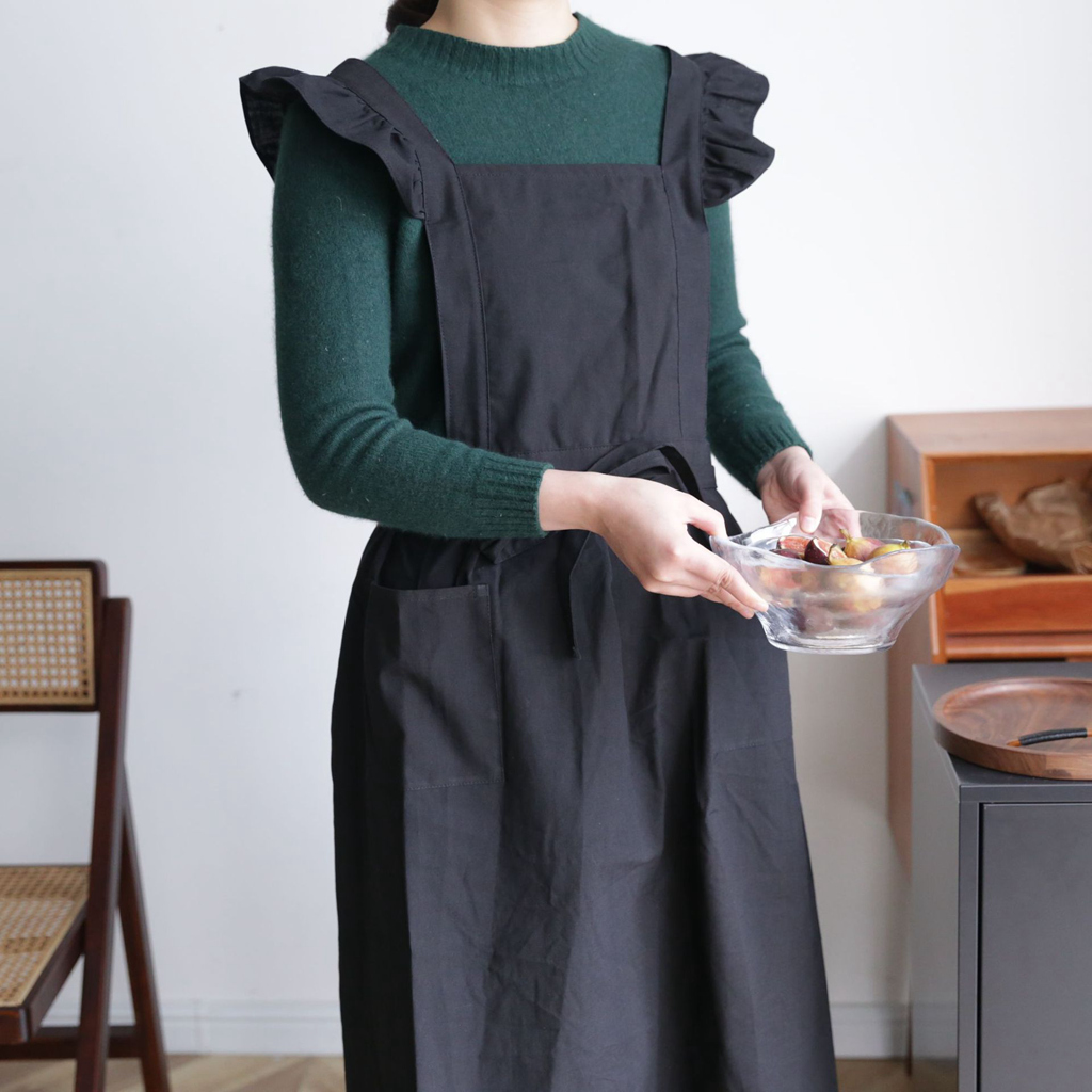 Celemek Dapur Retro Linen Katu - Camping Cooking Apron ulasan dan harga