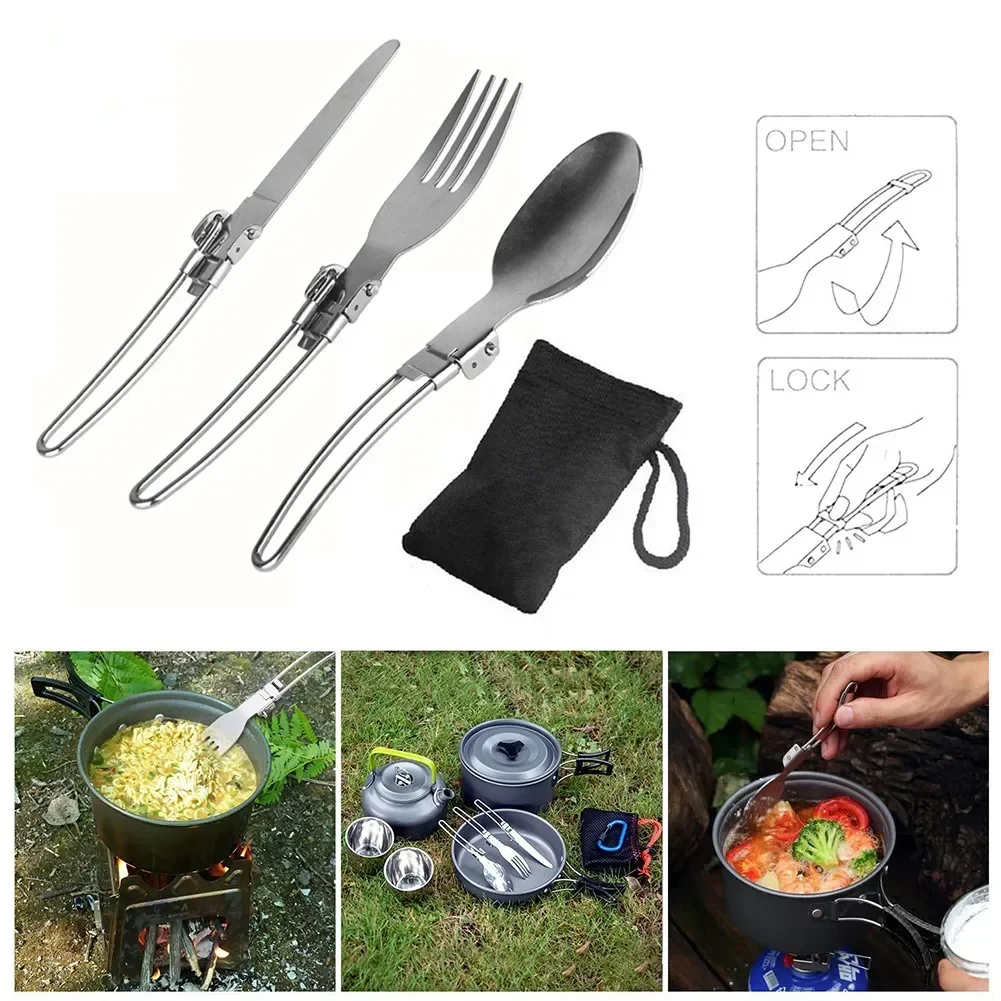 1 Set Peralatan Memasak Piknik - Camping Cooking Knife Set ulasan dan harga