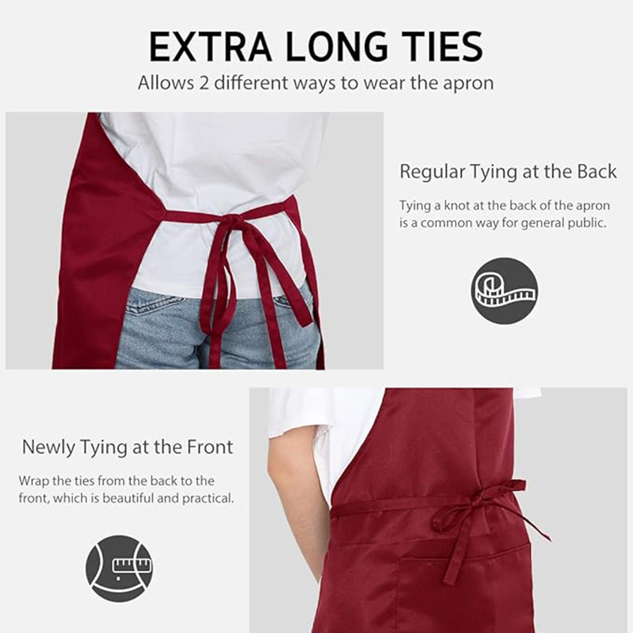 Set 2-Potong; Celemek Warna Po - Camping Cooking Apron ulasan dan harga