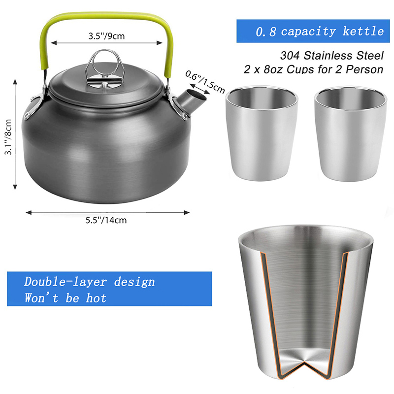 1 Set Peralatan Masak Luar Rua - Camping Cooking Knife Set ulasan dan harga