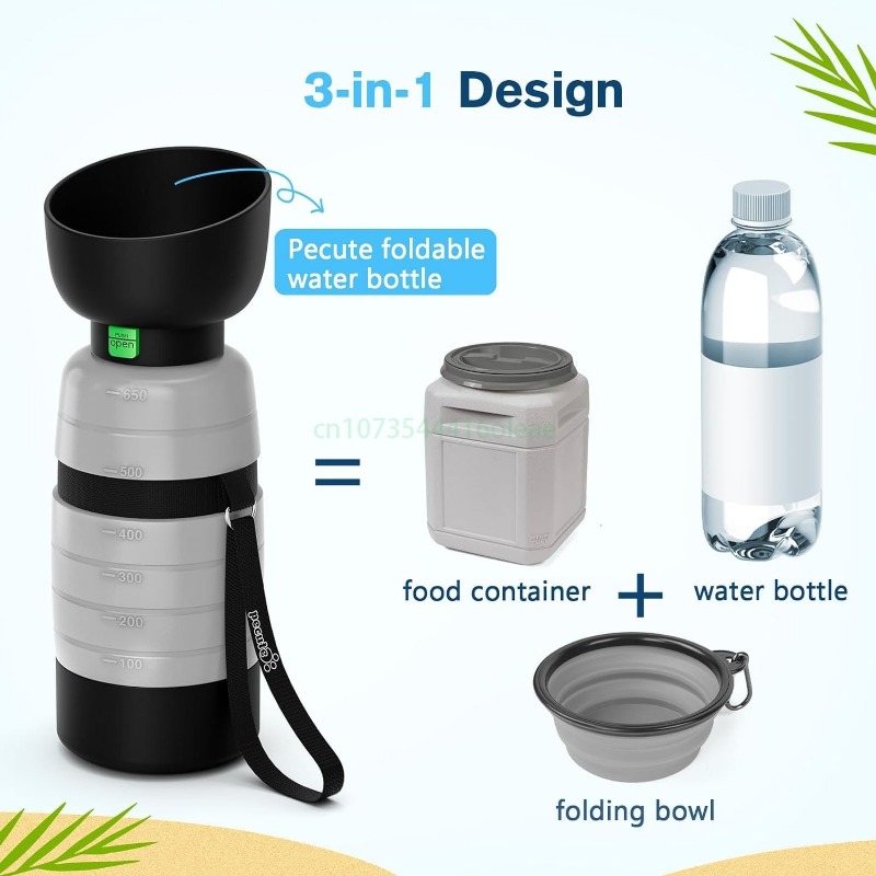 Botol Air Anjing 650ML dengan  - Camping Cooking Bowl ulasan dan harga